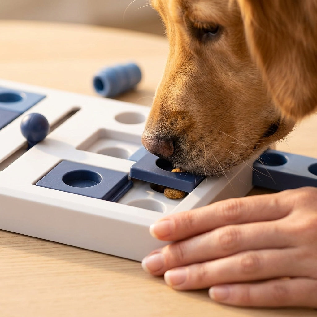 Dog Puzzle Toy Mini Mover Interactive Brain Game