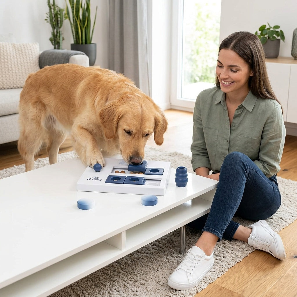 Dog Puzzle Toy Mini Mover Interactive Brain Game